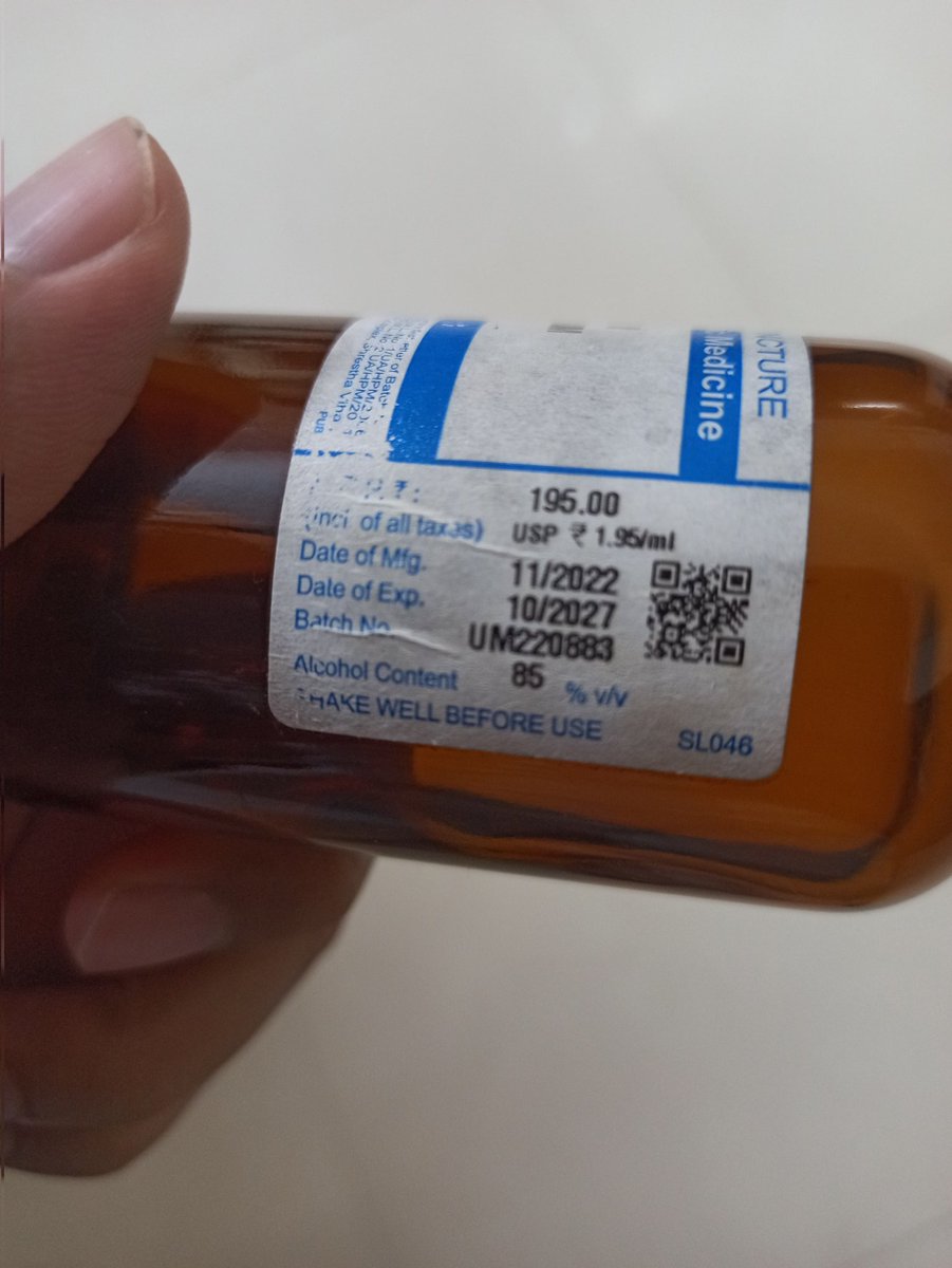 pavanpatel27's tweet photo. @theliverdoc Prescribed by a quack for diabetes. Alcohol content 85% v/v. https://t.co/AjDe6I6m9I