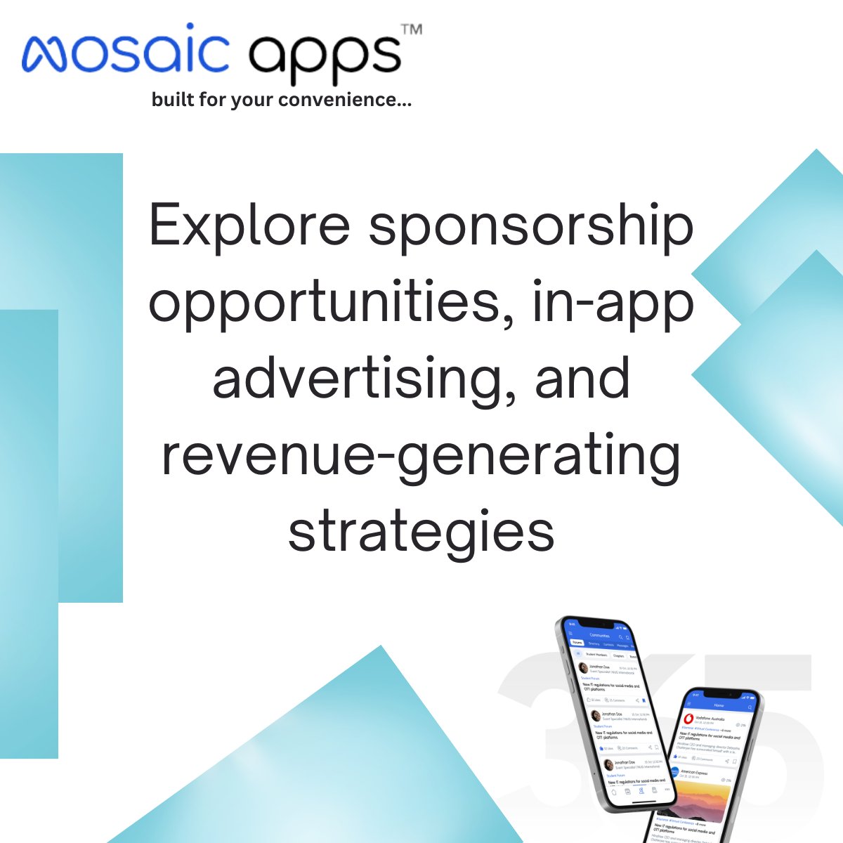 mosaic_apps's tweet photo. Explore sponsorship opportunities, in-app advertising, and revenue-generating strategies with mosaic check-in. #EventSuccess #MonetizationOpportunities https://t.co/t23d8OZmBr