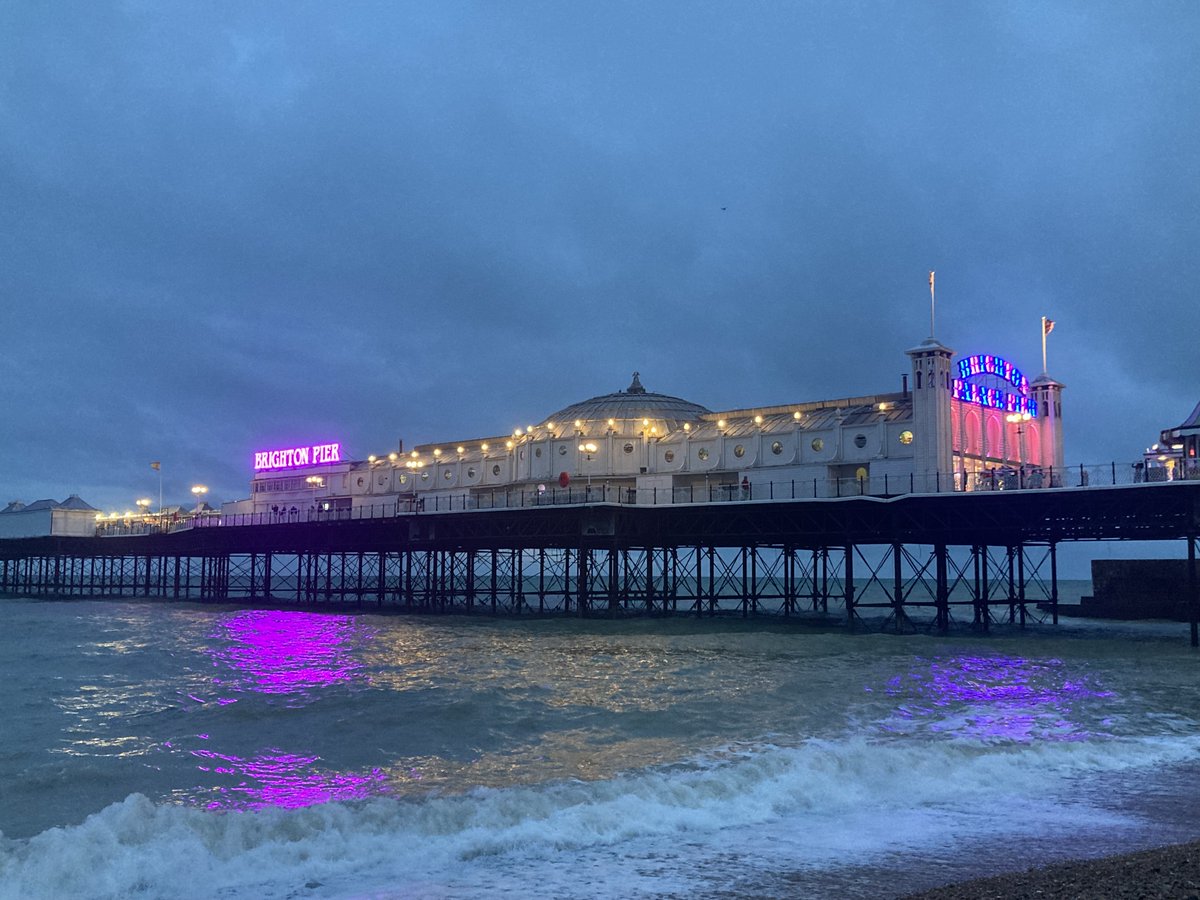 UHSussex's tweet photo. Did you catch Brighton Pier debuting a purple look last Friday?

To mark #WorldHepatitisDay, our @SussexHepatitis Network organised for Brighton Pier to turn the colour purple to shine a light on people suffering from the disease across the globe. 💜 https://t.co/ipWtx5ORWd