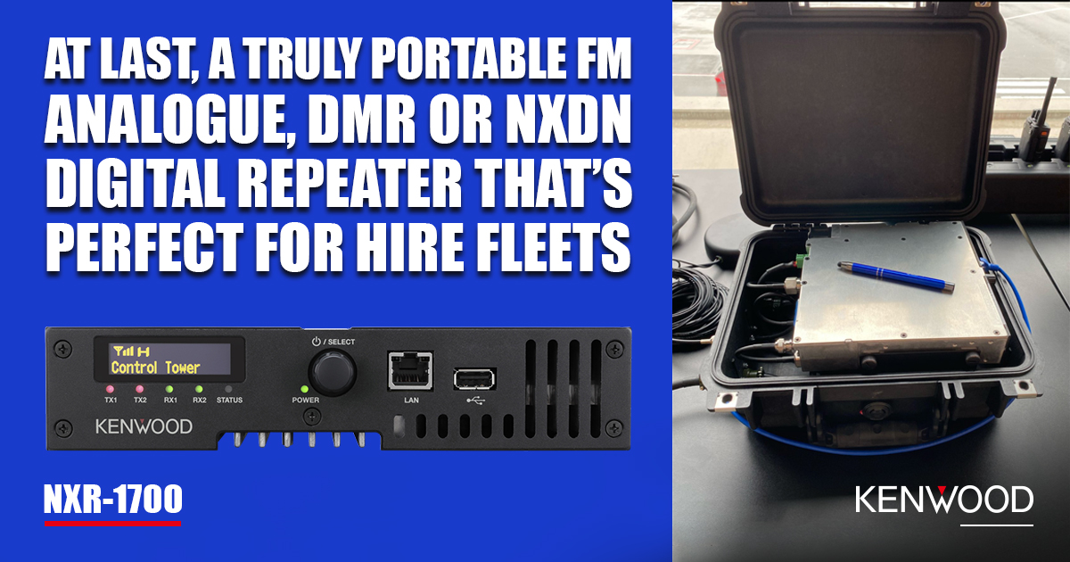 Run a #radiohire fleet? Then you need rugged, reliable, flexible and #costeffective equipment. The new NXR-1700 #radiorepeaters, available in FM Analogue, #DMR &amp; #NEXEDGE #NXDN versions, are powerful, compact, and the perfect addition to your fleet. 
More: ow.ly/KAzC50P6iQX