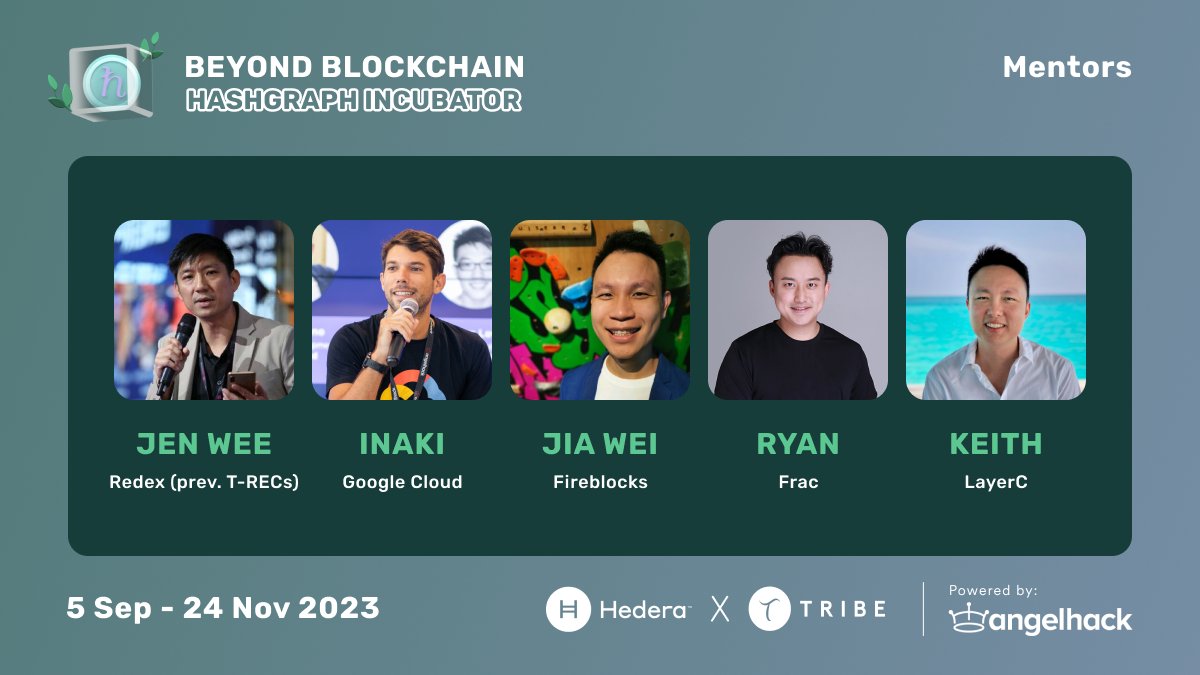 AngelHack's tweet photo. Featuring, our mentors of the Beyond Blockchain: Hashgraph Incubator Program! π₯
Leverage the expertise of industry veterans and access invaluable resources to supercharge your growth today.
Connect with industry experts β‘οΈ https://t.co/0qPK2vKmpj
#HashgraphBeyondBlockchain https://t.co/hZjfUHsqRl