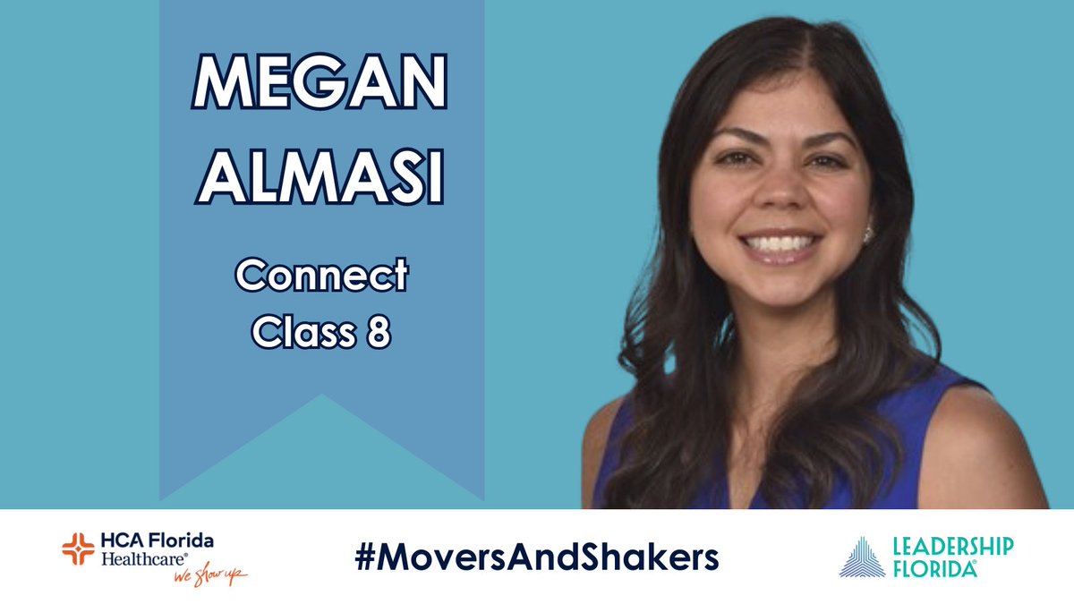 LeadershipFla's tweet photo. Megan Almasi (#ConnectClass8 #8isEnough, #EastCentralRegion) was promoted to senior director of community relations at @orlandohealth. She previously served as community relations manager.

Sponsor: @HCAFLHealthcare #MoversAndShakers https://t.co/1cHESUl4uC