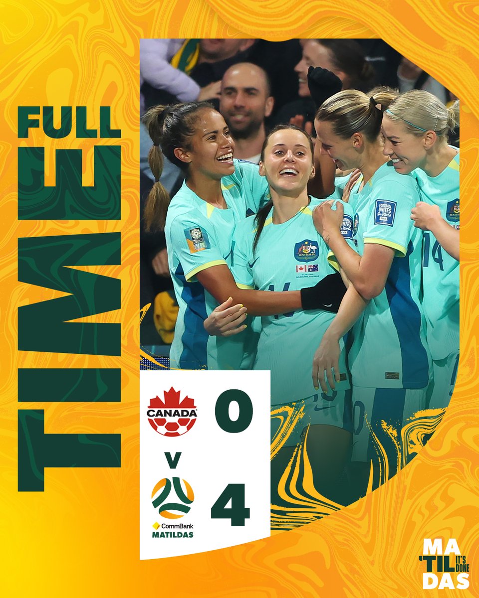 FT | Job Done ✅ #Matildas #FIFAWWC #TilitsDone