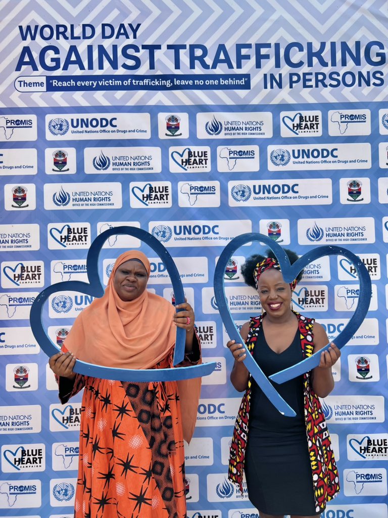 The launch of the #BlueHeartCampaign is under way in commemoration of the #WorldDayAgainstHumanTrafficking. 

@UNODC_WCAfrica