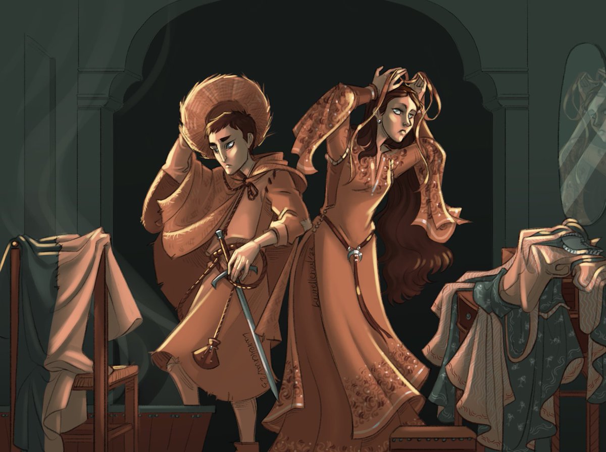 asoiaflitandart's tweet image. “I am Arya, of House Stark.” He said, “but the House of Black and White is no place for Arya, of House Stark.”

I am a Stark of Winterfell, she longed to tell him [...] “Why did you bring her to the Vale, Petyr? This isn’t her place. She doesn’t belong here.” 

🎨 laurellerual