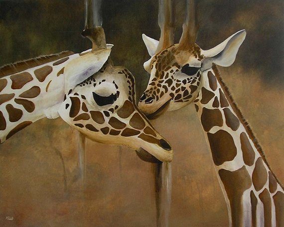 Giraffes Nursery Print - Mother &amp; Baby Giraffe Animal Children's Illustration Printable Wall Art Digital Download🥺🥺🥺 #design #concept #Gaming #BuckeyeButterfly #Impalaloons #lovedex  
Original: Makalewakan2