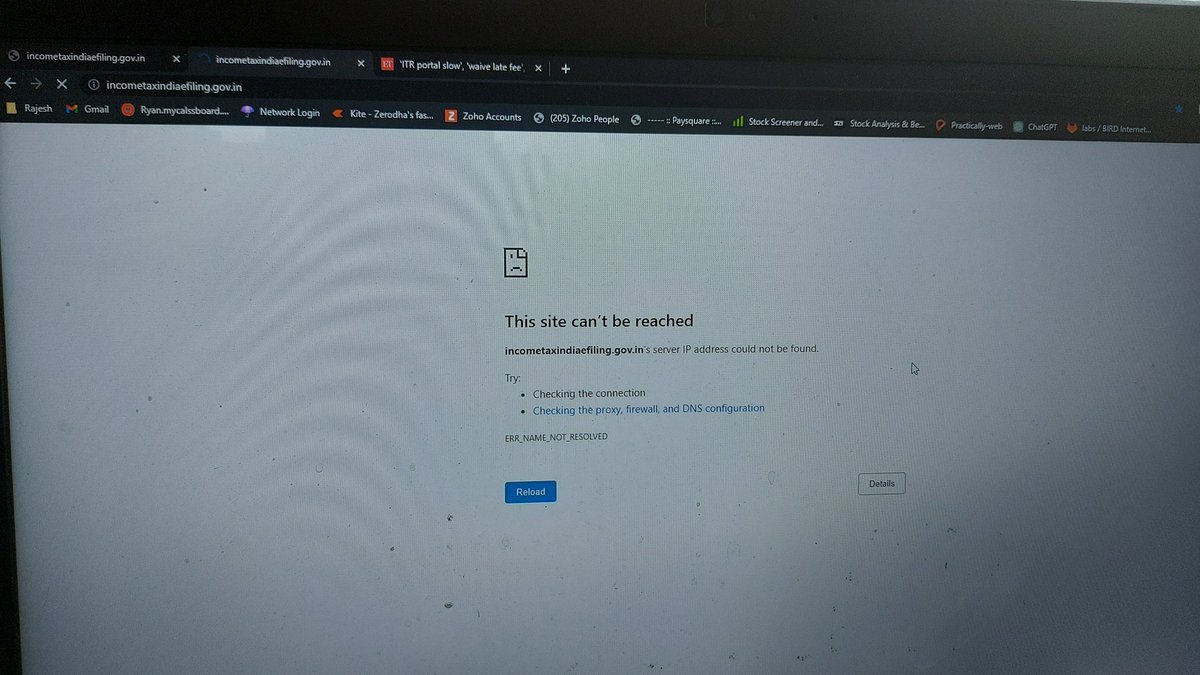 rajeshc5612's tweet photo. @IncomeTaxIndia portal is down
Please confirm till when we can use it. https://t.co/KlYSFXzBkJ