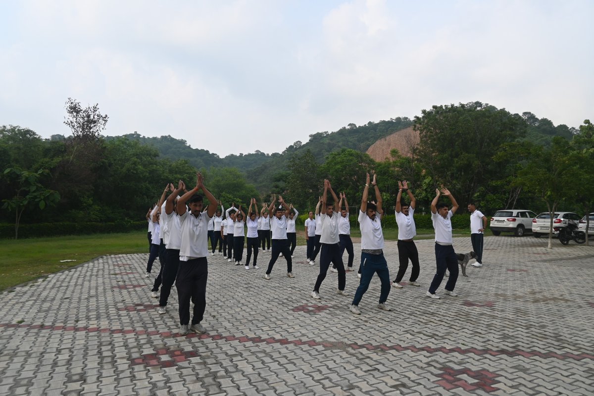 Few Glimpses of PT Session being done in Battalion Headquarter.