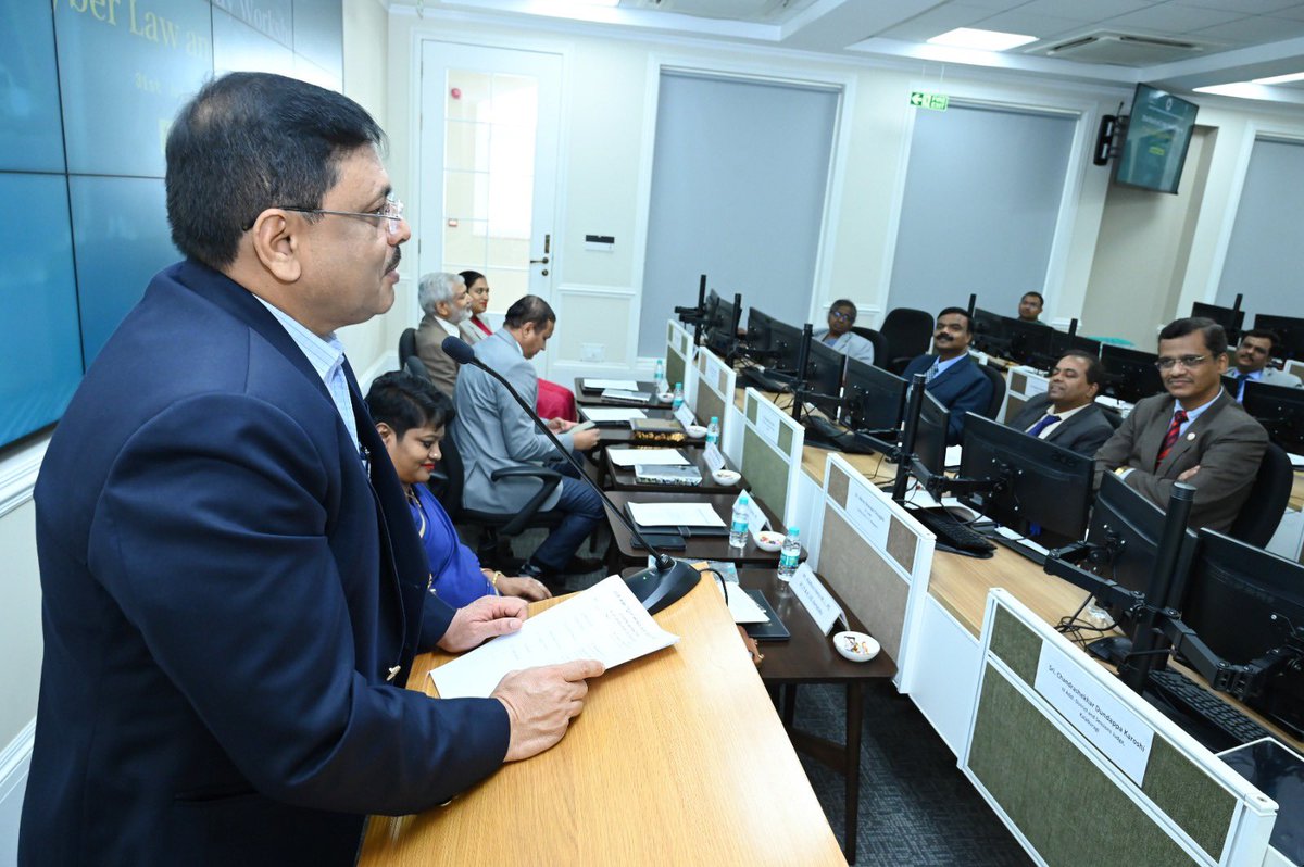 Inauguration of three day course on Cyber laws and Cybersecurity for members of Judiciary at CCITR, CID.
