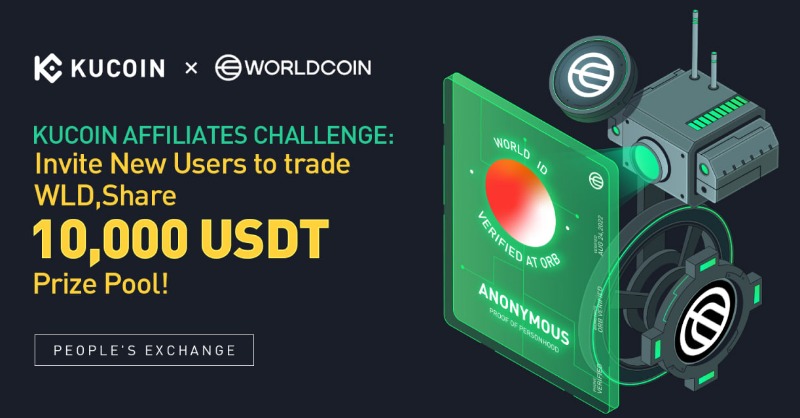 kucoincom's tweet photo. 🔥#KuCoin Affiliates Challenge is ON! 

💰Trade $WLD, climb the Profit Ladder, &amp; win a share of the 10,000 $USDT prize pool! 🏆

⏰10:00 on July 31, 2023 to 10:00 on August 7, 2023 (UTC)

Don't miss your chance to claim fantastic rewards! Join now and level up your profits! 📈💸