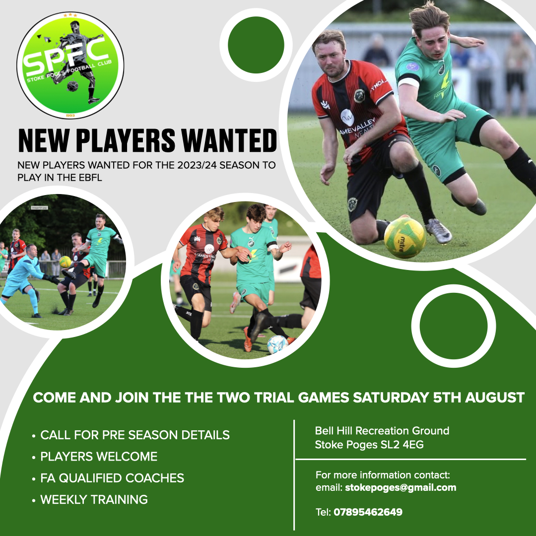 ⚽️With Pre Season well on the way we have decided to hold two open football trial matches for players of all standards: 📆Saturday 5th August 2023 📱07895 462649 or DM for details @BerksandBucksFA @EastBerkshireFL @UltimateX1FC