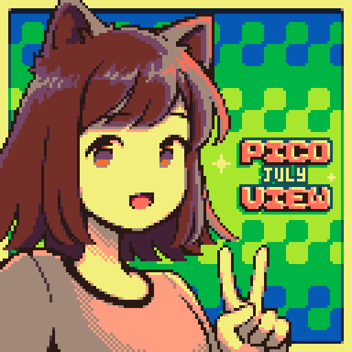 Pico View July issue is out now!

The #pico8 #gamedev webzine is back for the 7th month in a row! So many great tips, code, art, and games to check out in this one.

Read it here: nerdyteachers.com/PICO-8/Pico-Vi…

Coverart by <a href="/_IAmSaKo_/">SaKo</a>