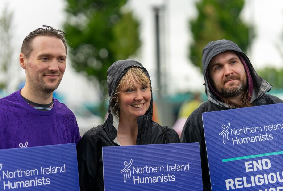 NIhumanists's tweet photo. A huge thank you to all the amazing people who marched with us at @belfastpride! We can't express how incredibly grateful we are. It's so essential that we continue to make humanist voice heard, stand up against hatred, and stand up for a more compassionate society. https://t.co/MlUvhE4hfK