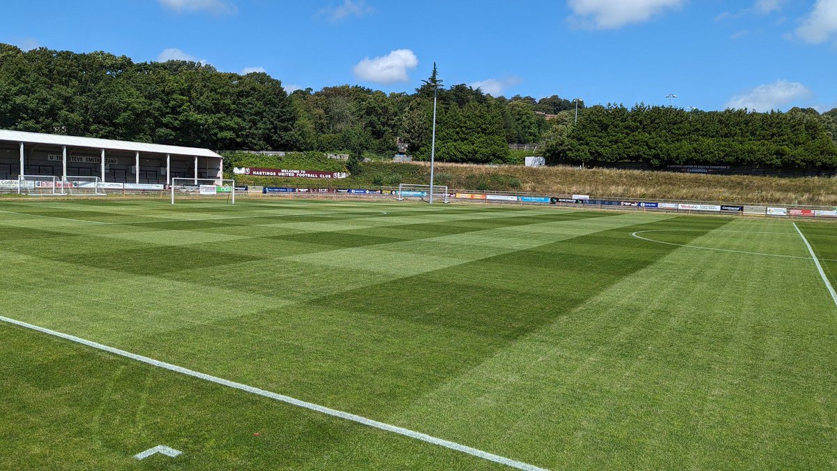 HastingsUFCW's tweet photo. The Continental Pilot Field is looking fresh

Are you ready to run out as a Hastings United Women's player?

We have squad spots to fill as we prepare for the 23/24 @LSEWomensFl season

If you're interested, contact First Team Manager Tom Young tom.young@hastingsunited.com

#COYU https://t.co/CI5eAX1JwF