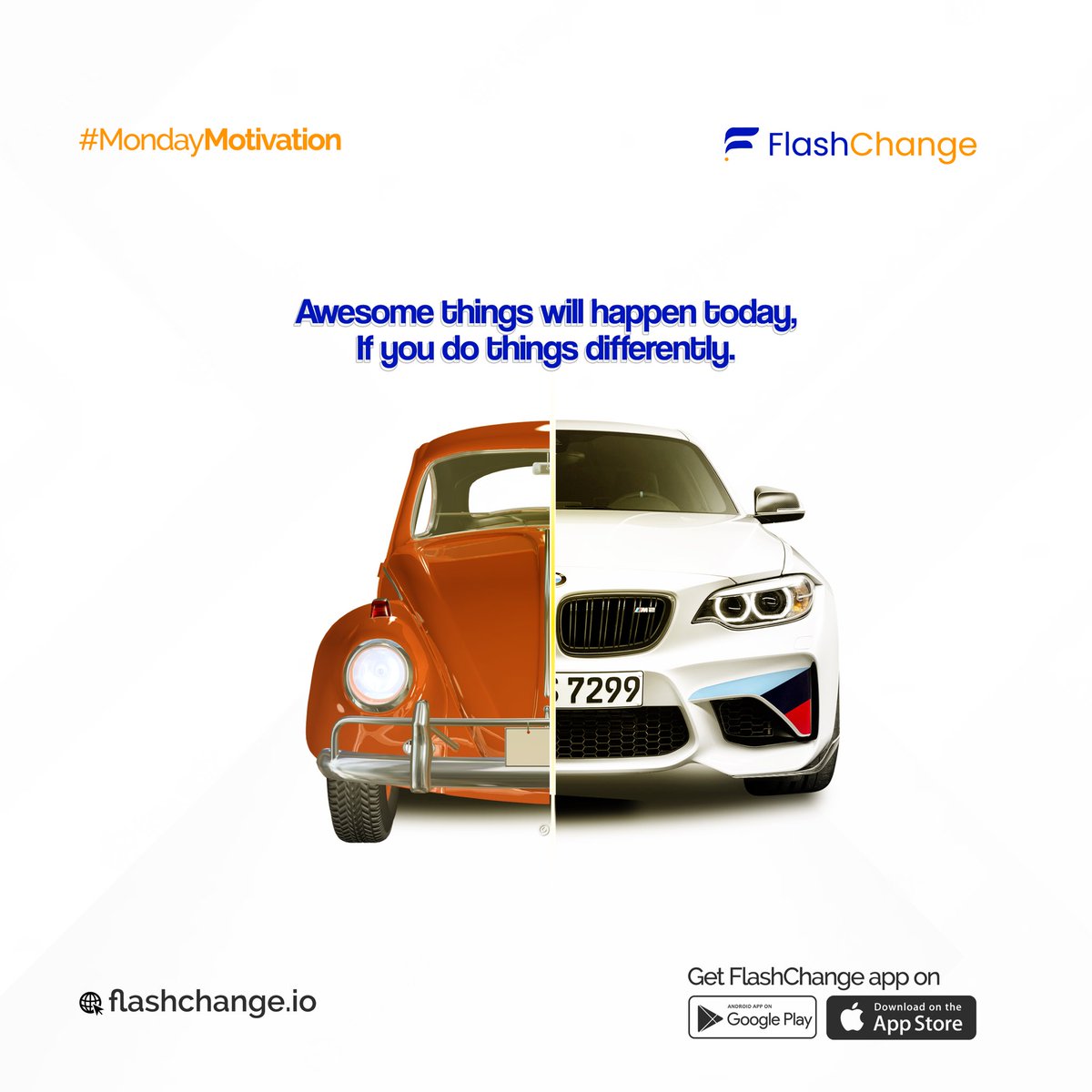 FlashChange_'s tweet photo. It is another week, do things differently.
Happy New Week!
#flashchange #newweek #giftcardexchange #giftcards #amazongiftcard #steamgiftcard #giftcardtrading #giftcardamazon #bitcointrade. #XTwitter https://t.co/8V8T68B2x8