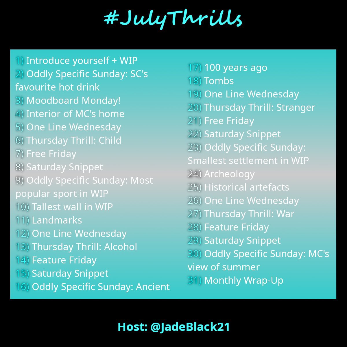 #fantasyindiesjuly 
#julythrills

Day 31🌸🧜🏽‍♀️

Re-read book 1 

Worked on my website by adding a section for commissioned character art and map

Wrote the blurb for book 1 which my editor polished so it’s good to go (maybe I’ll share it soon 👀)