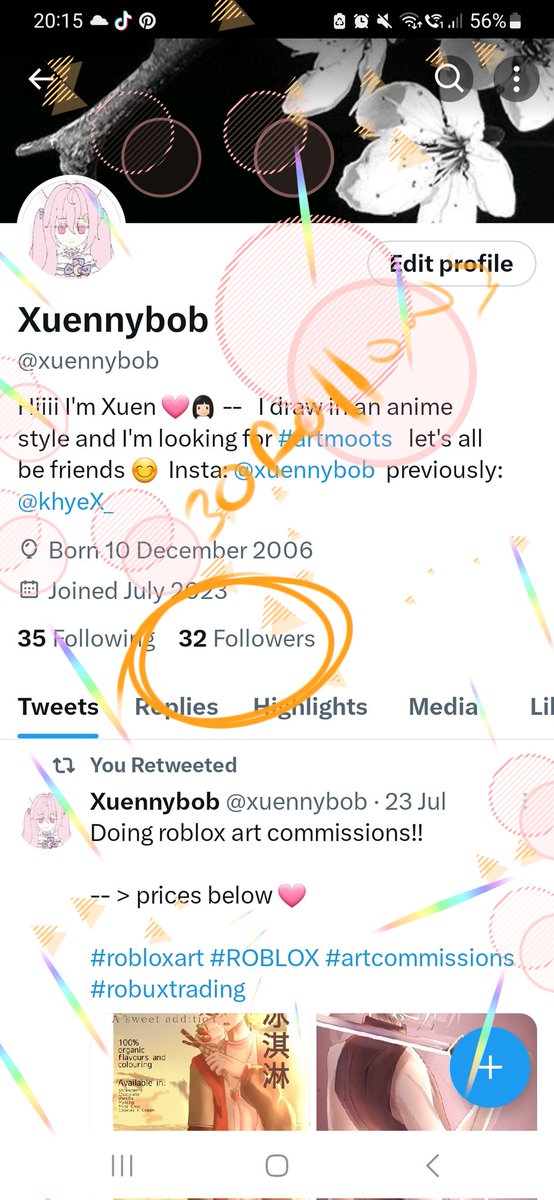 xuennybob's tweet photo. WOOO 30 F9LLOWERSS

LETS GET TO FIFTY GUSYS

#artmoots #ArtistOnTwitter https://t.co/QT9SDdYvrD