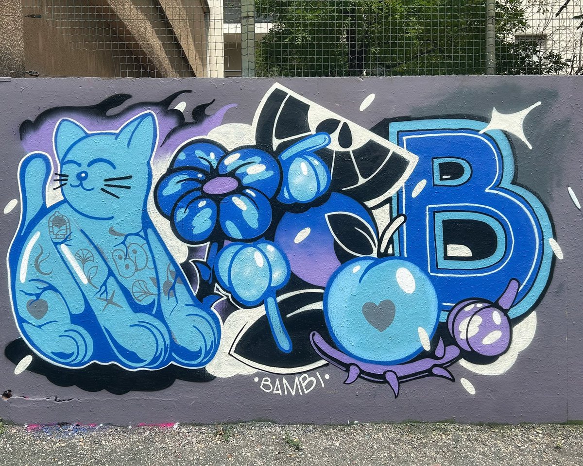 [#streetartlyon / 📸 JUILLET 2023] Artwork by Bambi Bakbi, découvert dans le quartier du 7eme à #lyon !
#bambi_bakbi #graffiti #streetart #urbanart