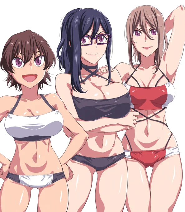 水着ヤンキーちゃん達 #瞳ちゃんは人見知り