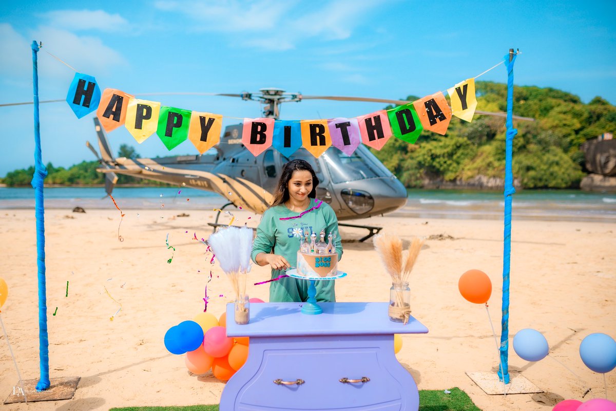 I had one of the best Birthday Celebration 🍰 of my life. flying in a helicopter 🚁 and enjoying a lonely island with my friends & family 👫♥️ My sincere thanks to my friends who wished me on this day and my family who supported my success 👑🫅 🔴 kaushiraj.com 🇱🇰