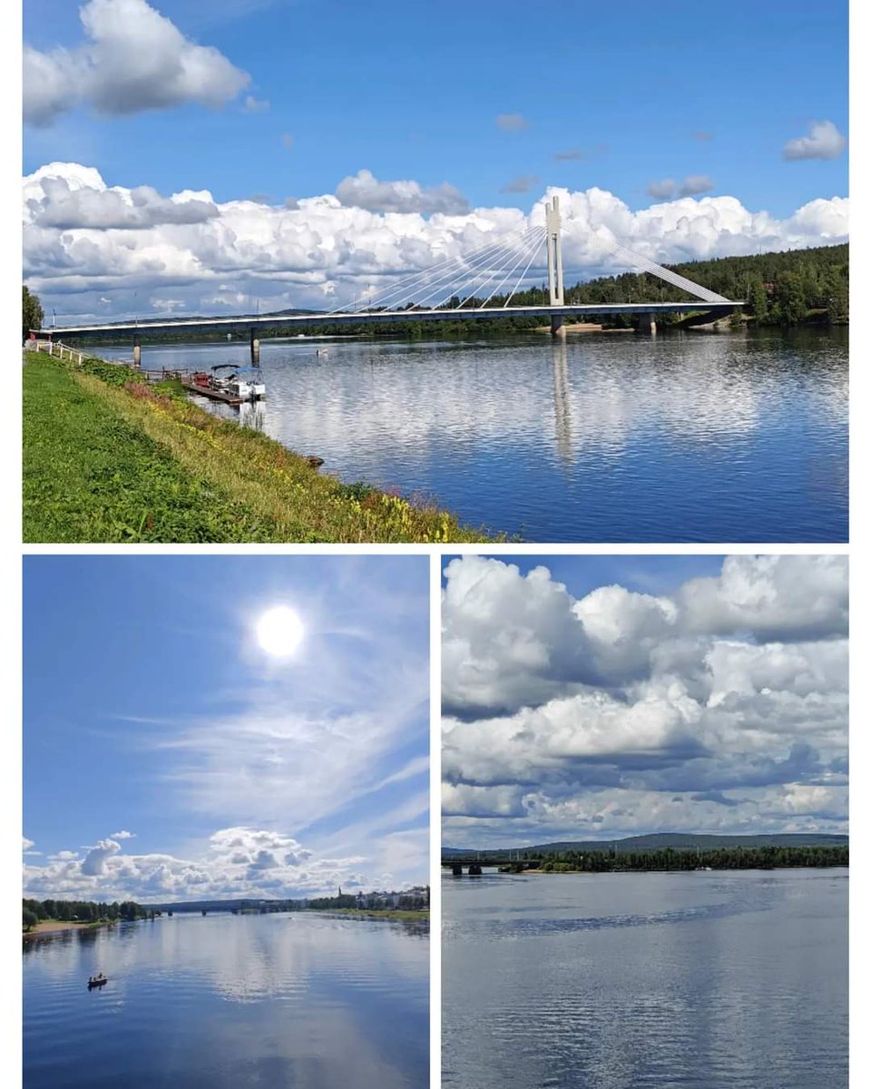 Kaunista kesäpäivää ☀️💙🌿 #rovaniemi #july #monday #river #kemijoki #lapland #holiday 💞