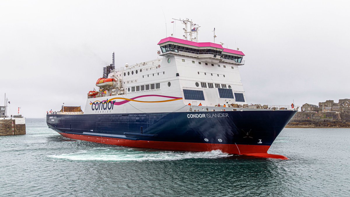 We are excited to announce that Condor Islander has arrived in Guernsey for her berthing trials! The ship has been in dry dock in Spain and refurbishment will be completed in the UK before she enters service later this year.