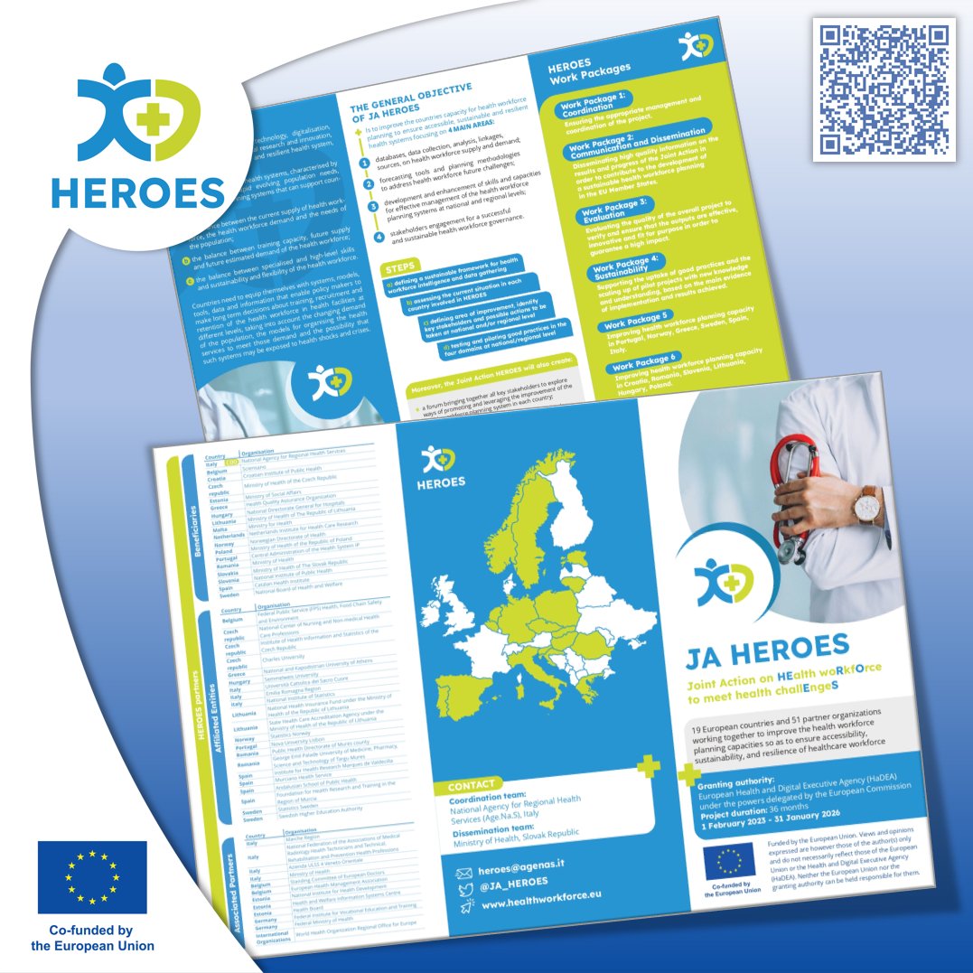📢 Dear partners and followers, we would like to draw your attention to the JA HEROES Leaflet, where you find useful information about our joint action. Feel free to share it. 👉 bit.ly/preview-leafle… 🇪🇺 #EU4Health #HealthUnion 🇪🇺 @EU_Health @EU_HaDEA