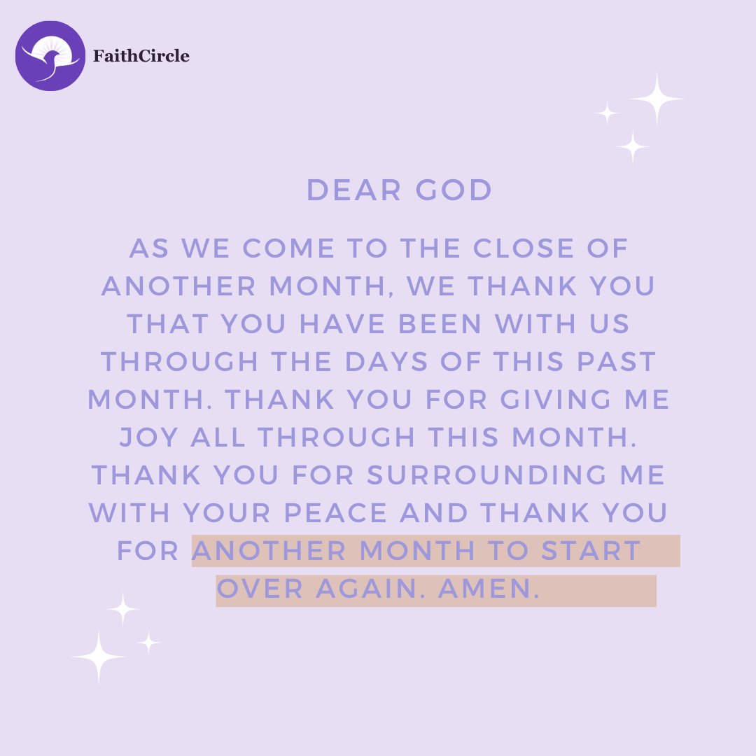 Lord You have been good to us, Have mercy, we pray, upon those connected with us who come to the end of this month and their hearts are still closed against you, still hardening their hearts against you. Lord, be with our loved ones. In Jesus' name,
Amen. #faithcircleapp