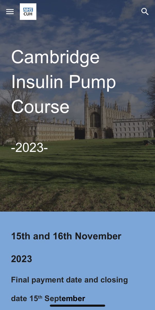 Cambridge Pump Course 
15th-16th November 2023 
Non residential 
Back due to popular demand ! 

gbr01.safelinks.protection.outlook.com/?url=https%3A%…