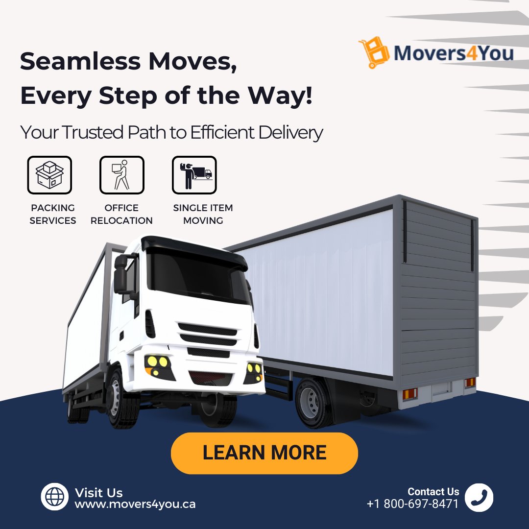 Moving Masterminds: We Pack, You Relax!

Visit us
movers4you.ca
or
Call us at +1 800-697-8471
#movingcompany
.
.
.
 #movers #moving #movingday #localmoving #moversandpackers #relocationservices #relocating #movinghouse #transport #pianomovers #toronto #canada