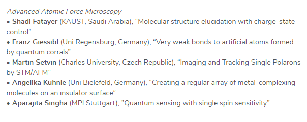 Please RT: The registration for our WEH seminar "Plenty of Room at the Bottom – New Developments in Scanning Probe Tools" is open (together with <a href="/LaertePatera/">Laerte Patera</a> and Deung-Jang Choi <a href="/CFMdonostia/">CFM</a>)!
Fantastic line-up! Application deadline is 3 September 2023 
we-heraeus-stiftung.de/veranstaltunge…