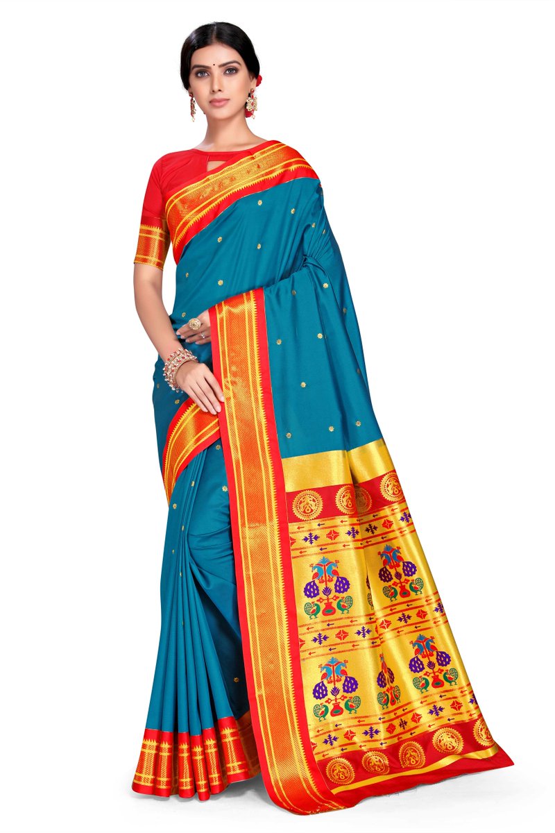 varkala's tweet photo. Aradhna Aqua Blue: Paithani Soft Silk Kadiyal Maharani Pallu Saree 👇
Explore the collection of beautifully designed Saree from the Collection of Varkala Silk Sarees. Each piece is elegantly crafted an... https://t.co/uWRRxAevNr https://t.co/lm4SU0B6BF