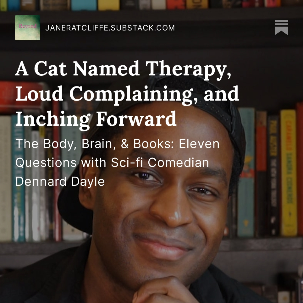 Jane Ratcliffe (@janegratcliffe) on Twitter photo "Plenty is wrong, and you should complain loudly. With rocks. Iām referring to your state of mind. Internally, the closer you can get to stillness, the better your responses to chaos will be." <a href="/See_More_Evil/">Dennard Dayle / Blind Monkey</a>
janeratcliffe.substack.com/p/dennard-dayl⦠"Plenty is wrong, and you should complain loudly. With rocks. Iām referring to your state of mind. Internally, the closer you can get to stillness, the better your responses to chaos will be." <a href="/See_More_Evil/">Dennard Dayle / Blind Monkey</a>
janeratcliffe.substack.com/p/dennard-daylā¦