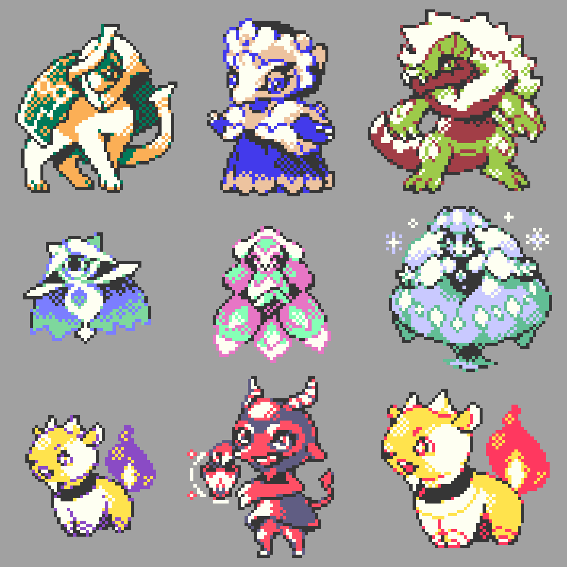 Sprites Iniciais Do Fakemon