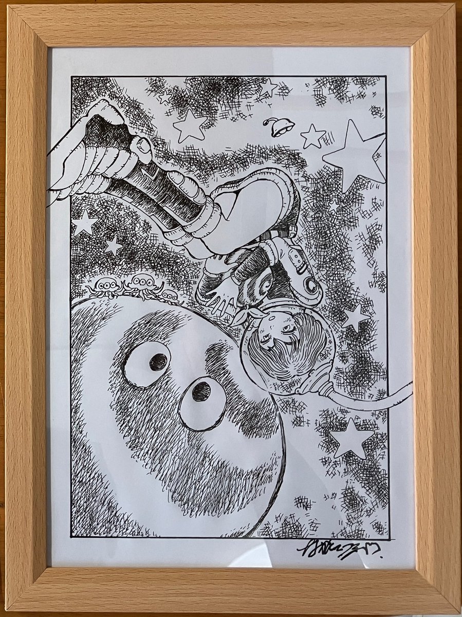 てんじんさんの「gallery魔法の生活」に出していた絵たちが帰ってきました♪ せっかくなのでメルカリとかで売りに出してみようかな…どうだろう…