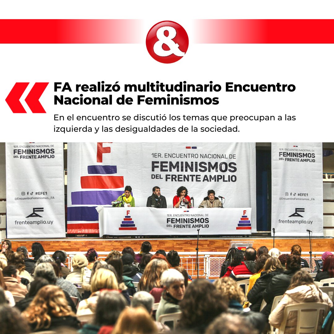 CarasyCaretasuy's tweet photo. Más de 1.500 personas participaron en el encuentro, considerado el hecho político más importante del año previo al Congreso del Frente Amplio.
▶️💻🔗https://t.co/9O80P0afjO https://t.co/SkySYFqjMl