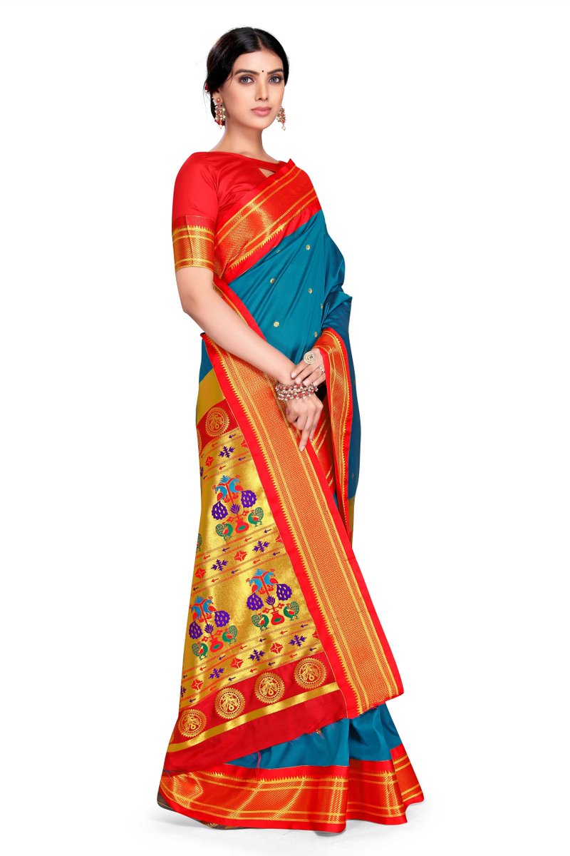 varkala's tweet photo. Aradhna Aqua Blue: Paithani Soft Silk Kadiyal Maharani Pallu Saree 👇
Explore the collection of beautifully designed Saree from the Collection of Varkala Silk Sarees. Each piece is elegantly crafted an... https://t.co/uWRRxAevNr https://t.co/lm4SU0B6BF