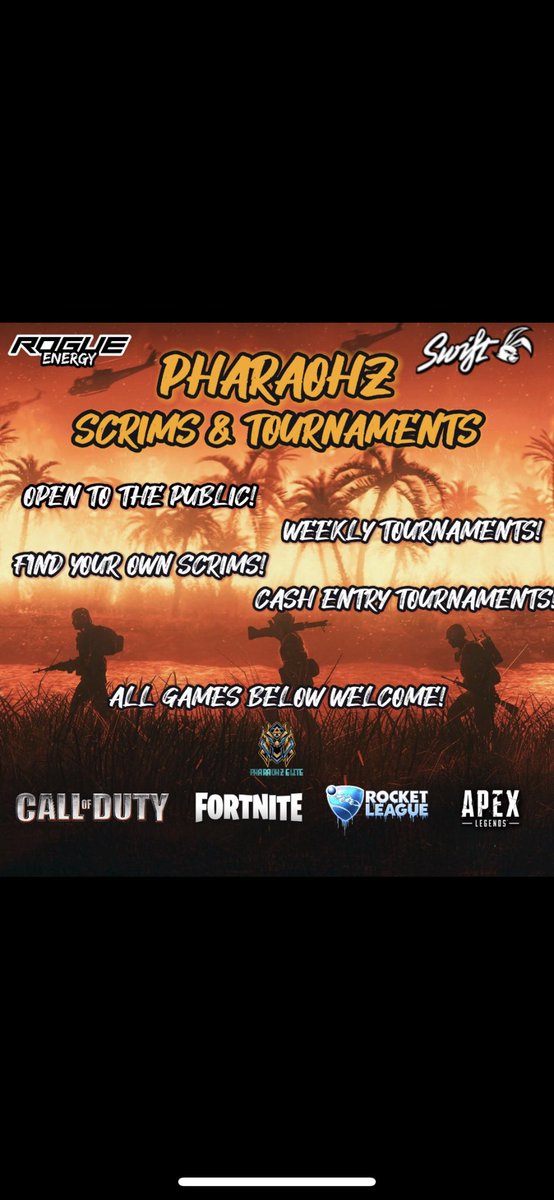 DanGamezy's tweet photo. We got tournaments up and running and ready to gooo! Once filled the date will then be decided as to when it will start anyone interested dm me! 🫡 https://t.co/0rxrDGxmsy
