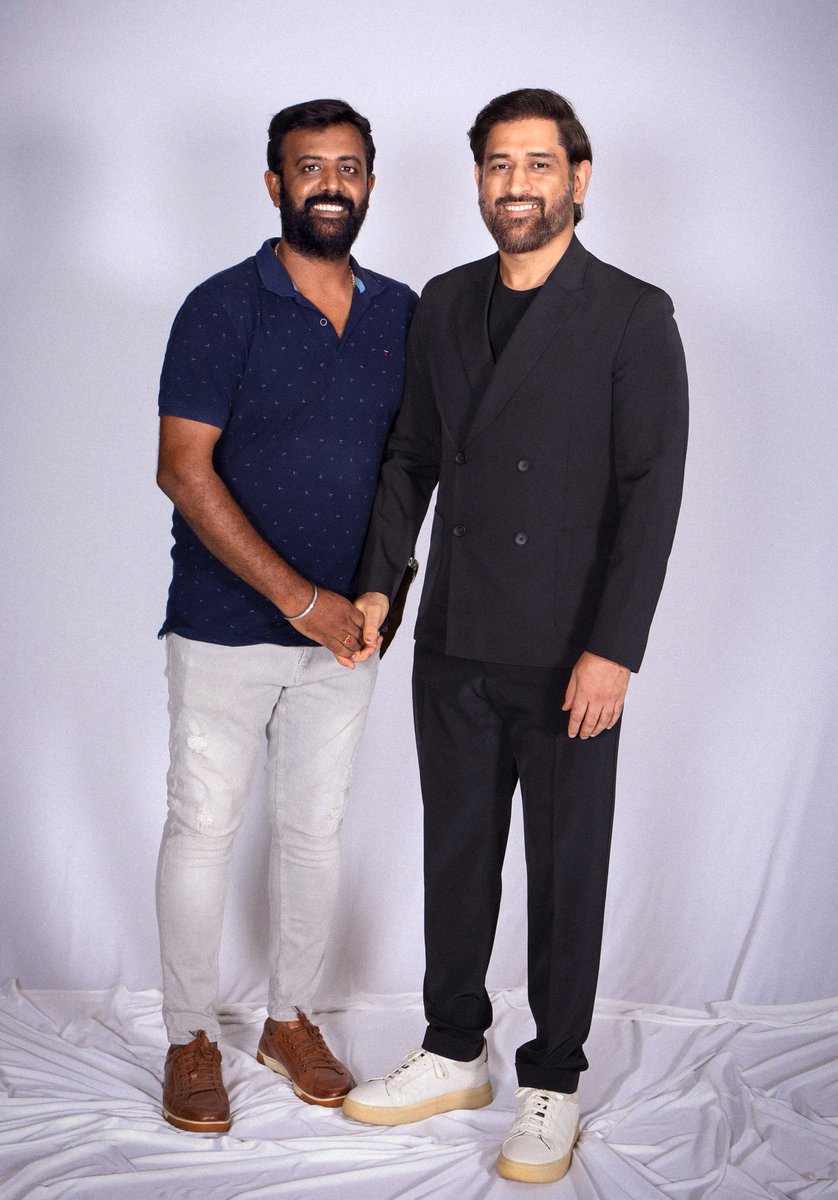 🌟 With the one and only Namma Thala #Dhoni🏏✨ An unforgettable moment with the legend himself! <a href="/msdhoni/">Mahendra Singh Dhoni</a> 😎

#LGM receiving positive response all around..kudos to ⁦<a href="/DhoniLt/">Lt Colonel Ms Dhoni</a> 🎉

Heartly congratulations to <a href="/SaakshiSRawat/">Sakshi Singh 🇮🇳❤️</a> ⁦<a href="/i__ivana_/">Ivana</a> ⁦⁦<a href="/iamharishkalyan/">Harish Kalyan</a>⁩