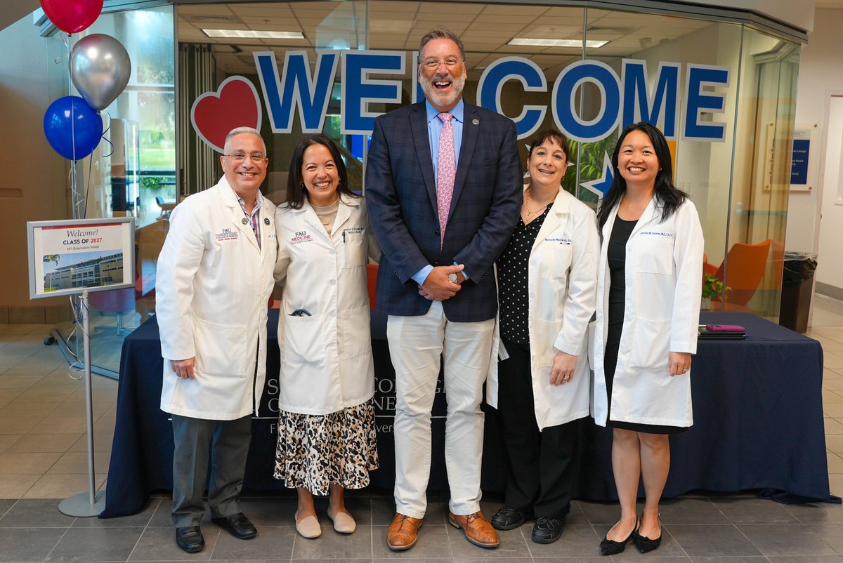 🎉 Thrilled faces, boundless enthusiasm, and a whirlwind of excitement as we kick off M1 Orientation at FAU Schmidt College of Medicine! Welcome Class of 2027!🌟 Let the adventure begin! 🚀 #FAUMedSchool #M1Orientation #NewBeginnings #MedOwls