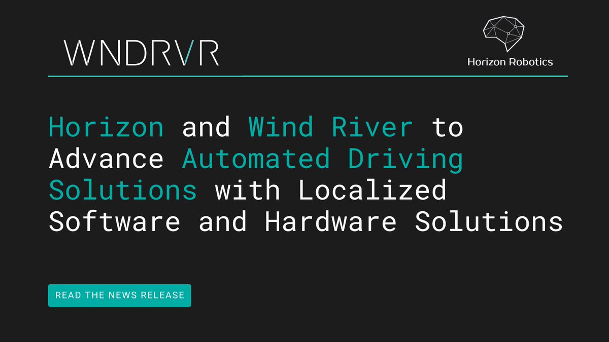 bryanleblanc's tweet photo. Thrilled to announce Wind River's strategic collaboration with Horizon Robotics to advance the software-defined vehicle and smart driving! https://t.co/sJqyxqGSfJ

#softwaredefined #automateddriving #automotive #wearewindriver https://t.co/mkH2W0II55