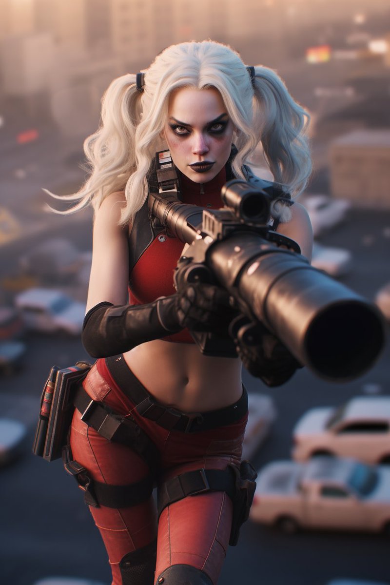 You are my target

#Batman #HarleyQuinn 
#midjourney #MidjourneyAI #AIart #aiartcommunity #AIcommunity #nijijourney #NIJIArt