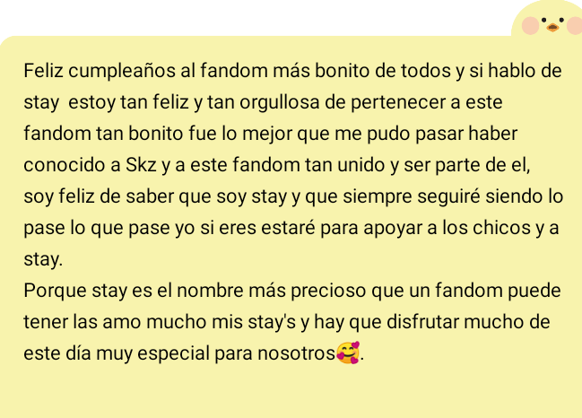 Eliza_stay's tweet photo. Las amo mucho stay🥰

HAPPY STAY DAY
#FiveStarsforSTAY
#거뜬하게_5년째_STAY해
#STRAYKIDS #STAY https://t.co/xf3m5WzefF