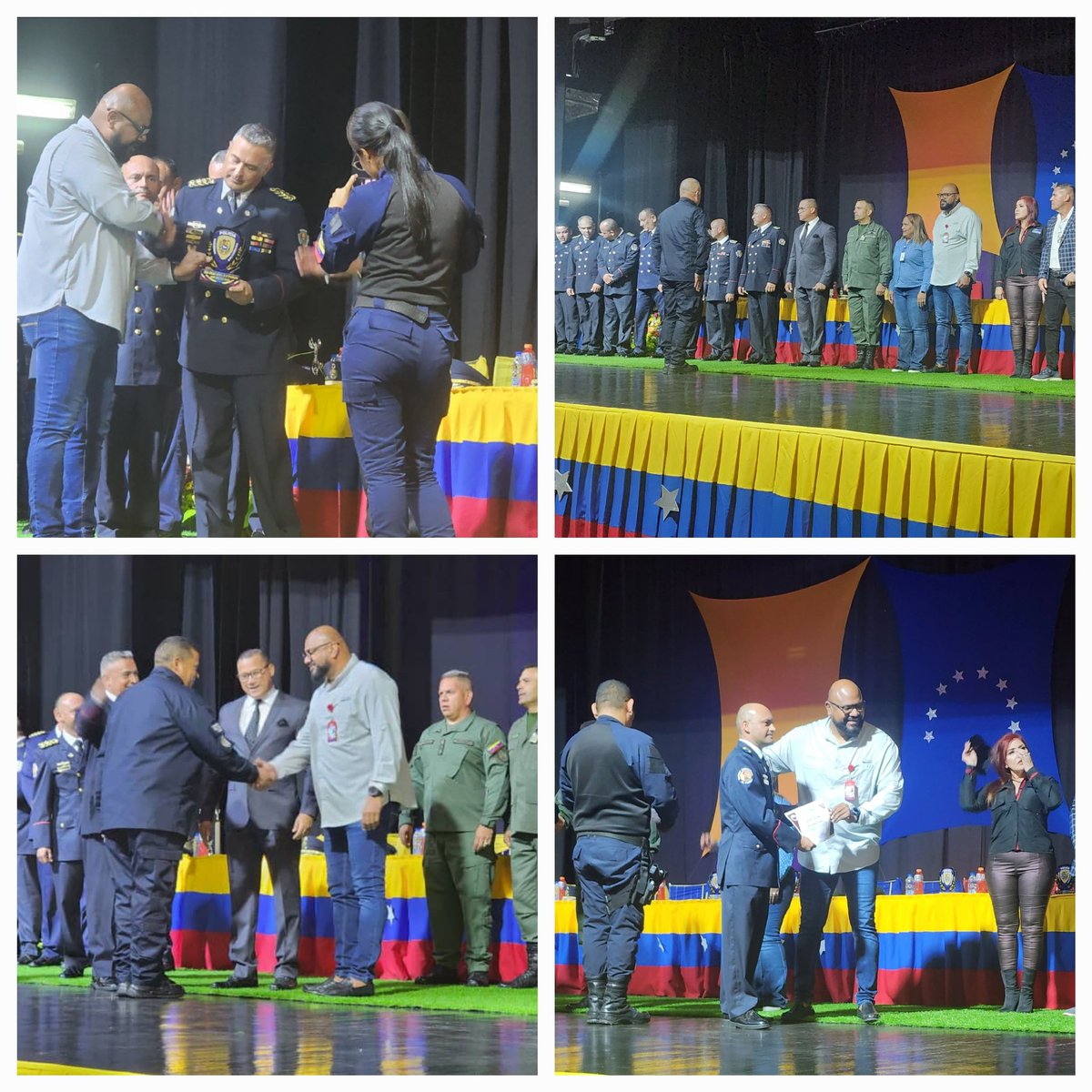 Roy_PsuvOficial's tweet photo. #puertoOrdaz acompañamos al REDI Guayana de nuestra @PNBVzla en el acto de ascenso y reconocimientos en conmemoración del día del policía  junto a las autoridades Regionales, ceremonia en la cual recibimos las  insigne siglas  de la heroica institución policial. @NicolasMaduro https://t.co/sU95vzoVEh