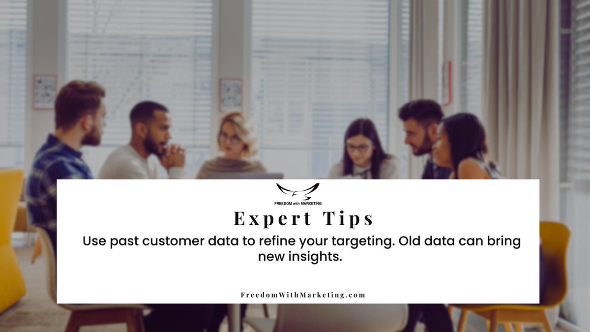 freedommrktng's tweet image. 📊 Use past customer data to refine your targeting. Old data can bring new insights.  Want to understand your Target Audience like a professional? Click here! FreedomWithMarketing.com/Category/Copyw…  #DataUtilisation #AssetLeverage