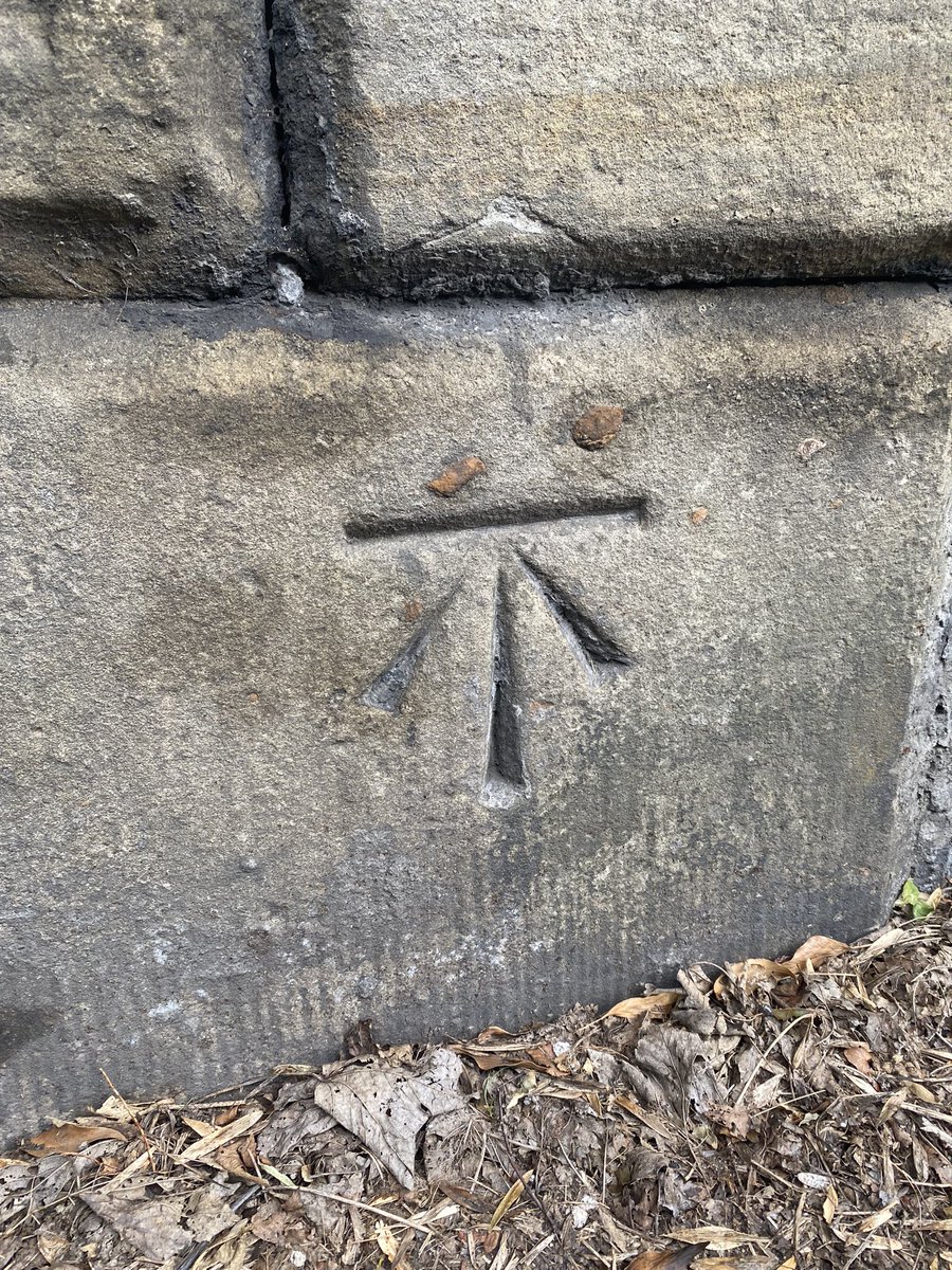 HellingtonBoots's tweet image. A few #OSBenchMark #CutMarks logged this morning. This one at Darfield on an old railway bridge.
#LegsAndLaces 🥾