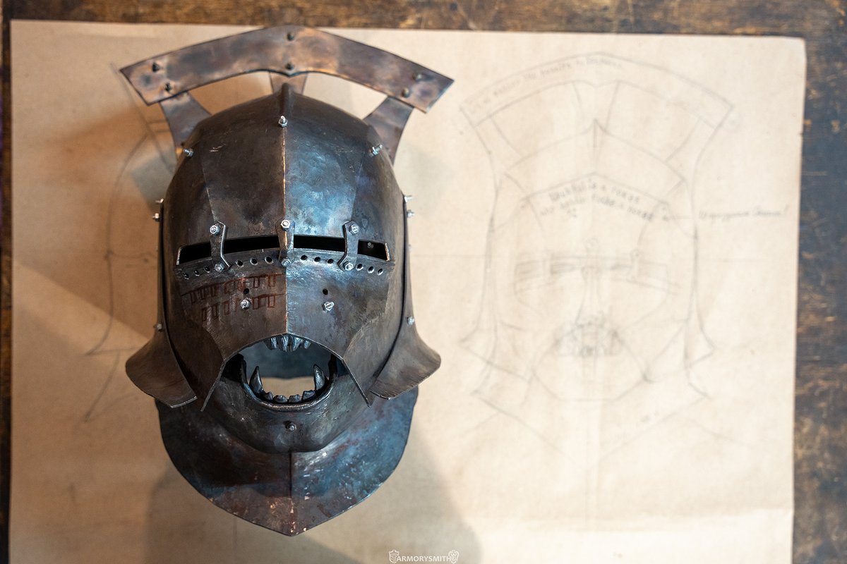 artArmor's tweet photo. Rectangular holes in the Uruk-hai visor. How and why? Patreon first

https://t.co/YvEmAeM1Fh https://t.co/nGamULivnJ