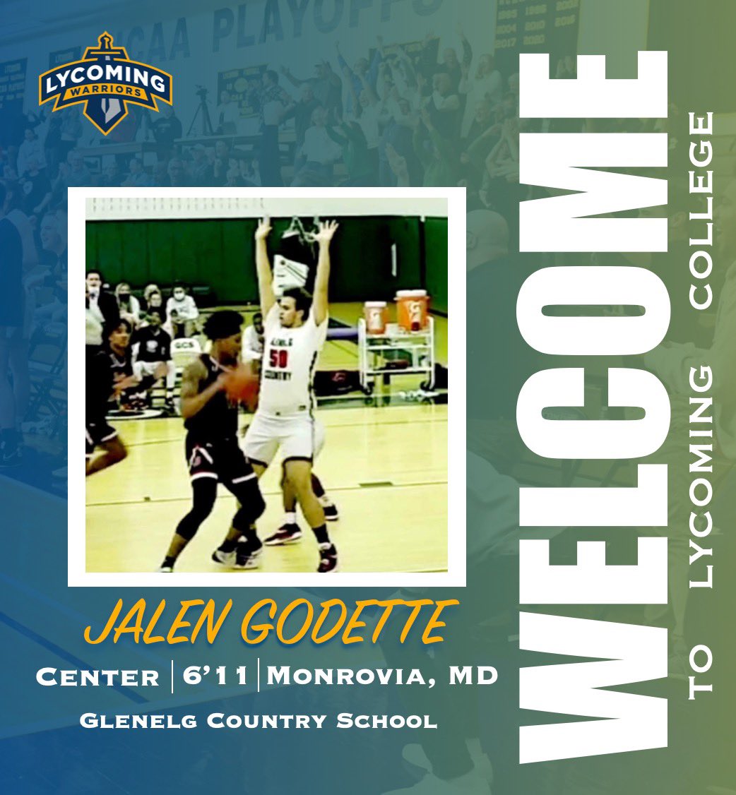 LycomingHoops's tweet photo. 🚨Roster Alert🚨

Over the next week we will be introducing our incoming class of 7 new Warriors! First up…

The big man in the middle from Maryland, Jalen Godette. Welcome, Jalen! @lycoathletics @LycomingCollege https://t.co/A0sJK3e5LP