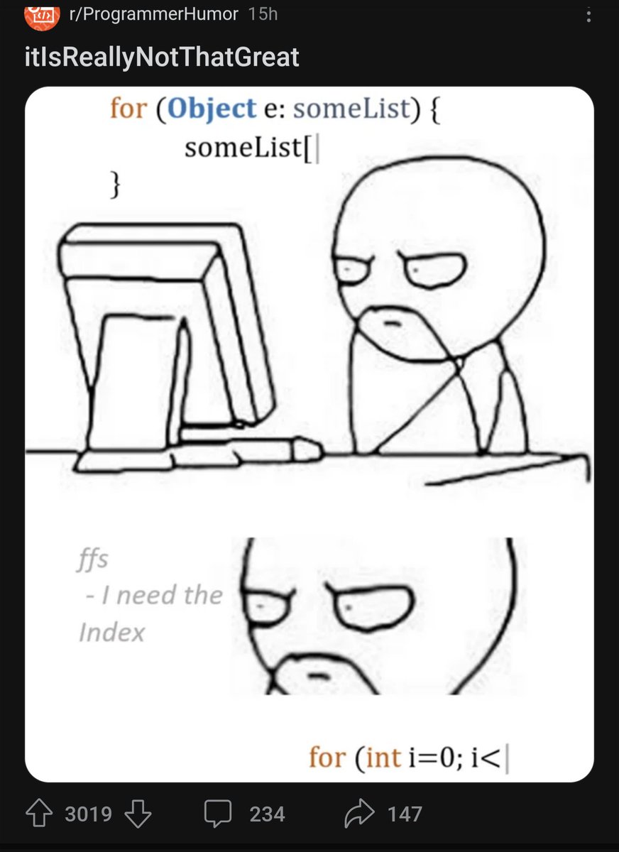 ThePrimeagen's tweet image. how i feel about r/programmerhumor