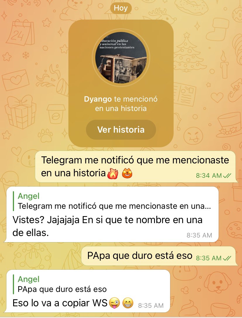 alambertt1991's tweet image. @telegram_es te notifica si alguien te mencionó en una historia que ha publicado. Telegram siempre lleva los conceptos que estamos acostumbrados a ver en las redes sociales a otro nivel. Esto es verdadera innovación 🤩💪🏻

@DyangoRodriguez #TelegramStories